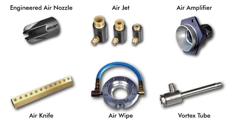 Compressed Air Considerations for Blow off and Cooling Applications