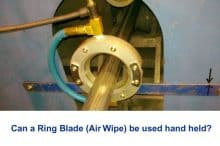 Can a Ring Blade (Air Wipe) be used hand held?