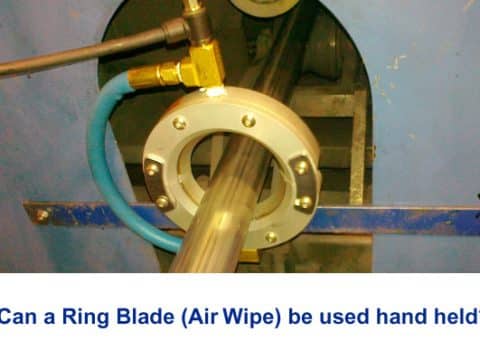 Hand holding Ring Blades