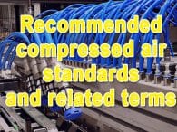 Compressed Air Standards ISO 8573, ISO 12500, CFR 1910.242(b) and related terms