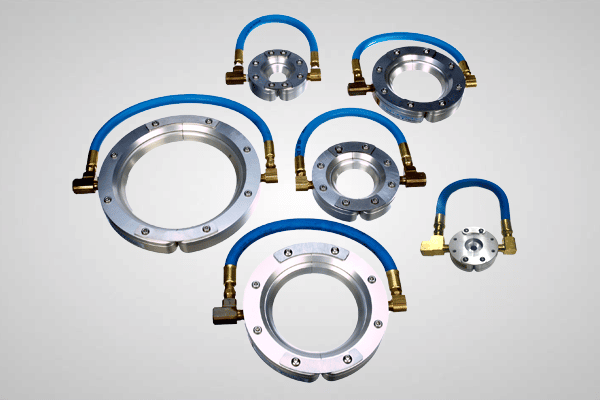 An image of 5 Ring Blade Air Wipes in different sizes.
