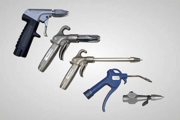 An image showing 5 different Safety Air Guns