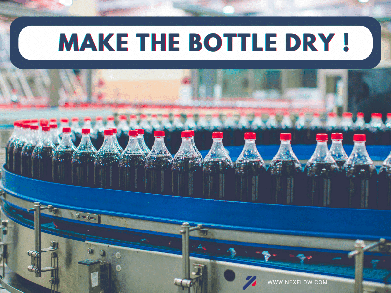 Making the bottle dry