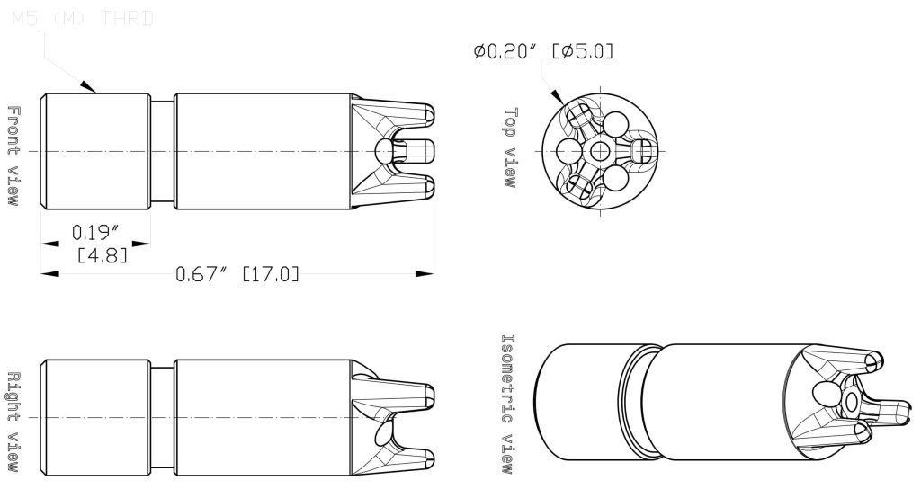 Dimension Chart 47001AMS Air Mag Nozzle