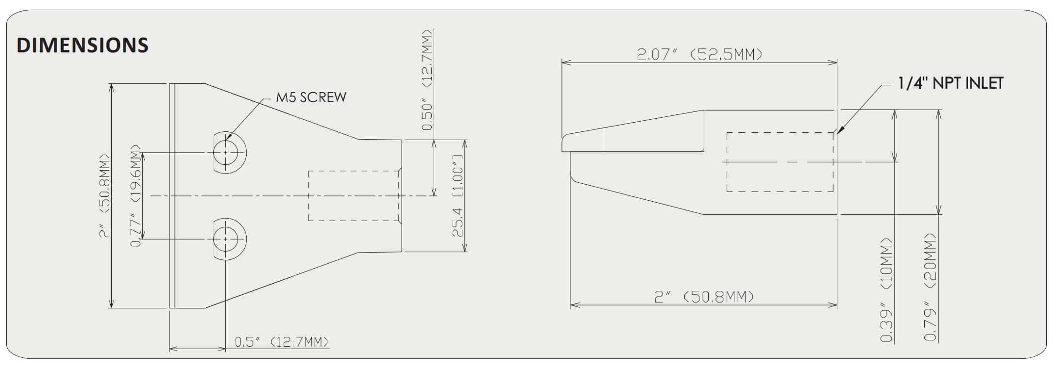 Flat Jet Nozzle Dimensions