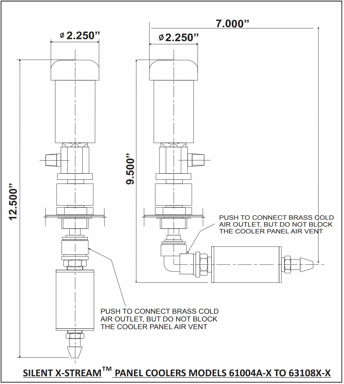 Dimension Medium X Stream Panel Coolers