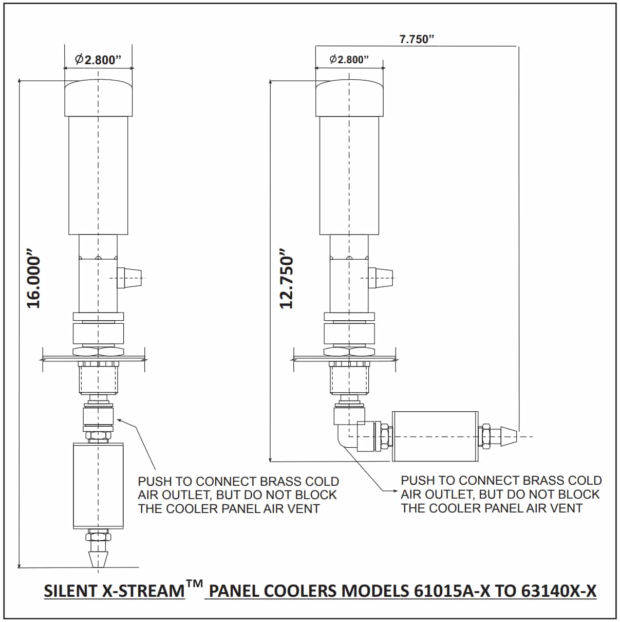 Dimension Mini X Stream Panel Coolers