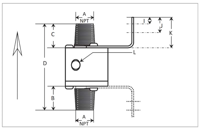 Heavy duty dimension_Series 30001XT Threaded Series 30001XT