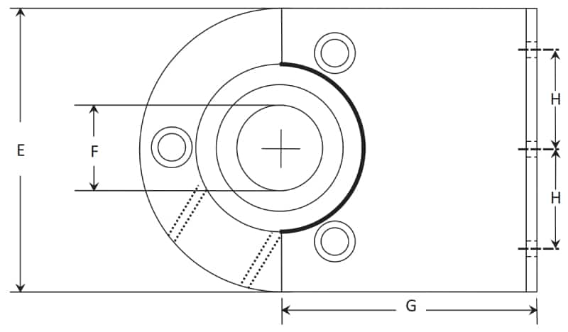 Heavy duty dimension_top view